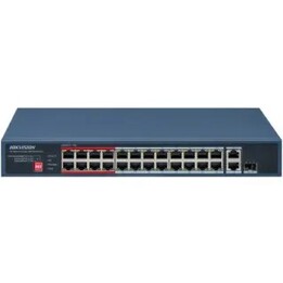 Switch Hikvision DS-3E0326P de 24 portas Fast Ethernet PoE