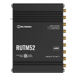 Teltonika RUTM52 Dual Band (2.4 GHz / 5 GHz) 5G Gigabit Ethernet Wireless Router Black