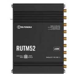 Teltonika RUTM52 router inalámbrico Gigabit Ethernet Doble banda (2,4 GHz / 5 GHz) 5G Negro