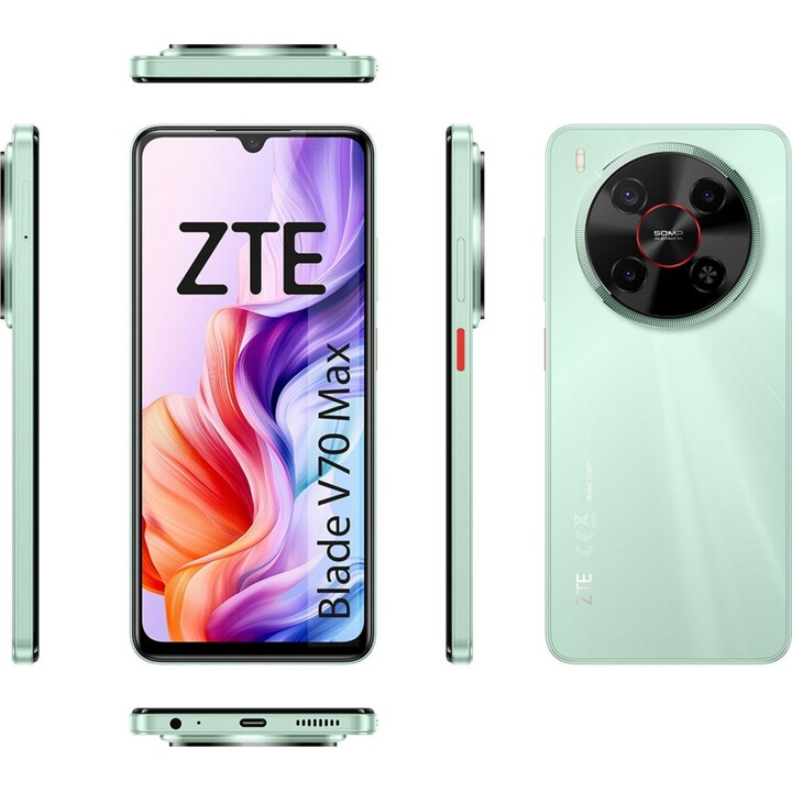 ZTE Blade V70 Max, 4 Go 256 Go, 6,9 IPS LCD 120 Hz, 6000 mAh, vert