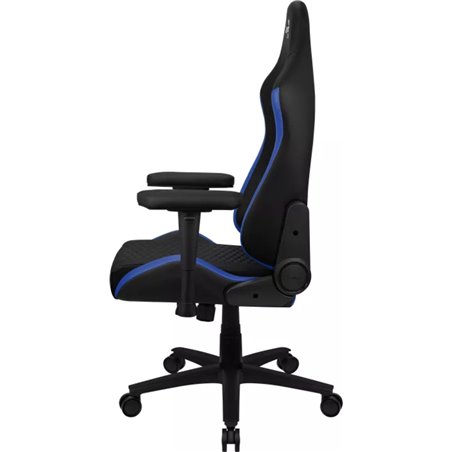 Aerocool Gaming Chair in Black Synthetic Leather with Blue Details, Armrests, Lumbar Cushion