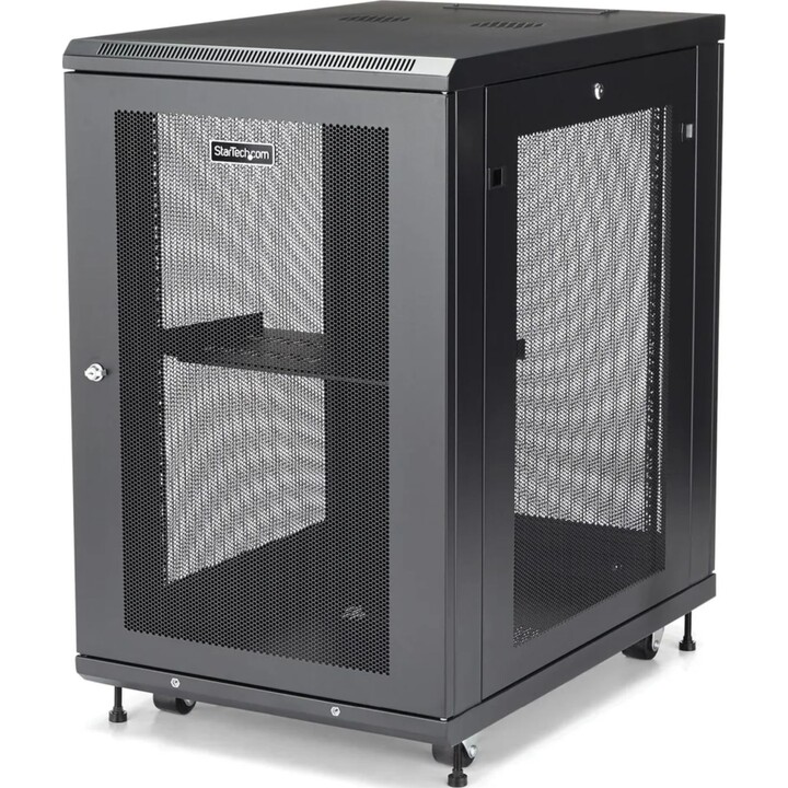 Armoire rack serveur Startech 18U 19" 4 colonnes avec serrure et sécurité