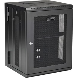 Startech 15U 19" Armário de rack de montagem em parede para servidor de 4 colunas com prateleira 1U