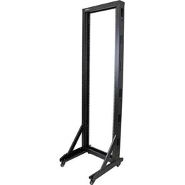 Rack de duas colunas Startech de 19 polegadas com rodas para equipamentos de rede e informática