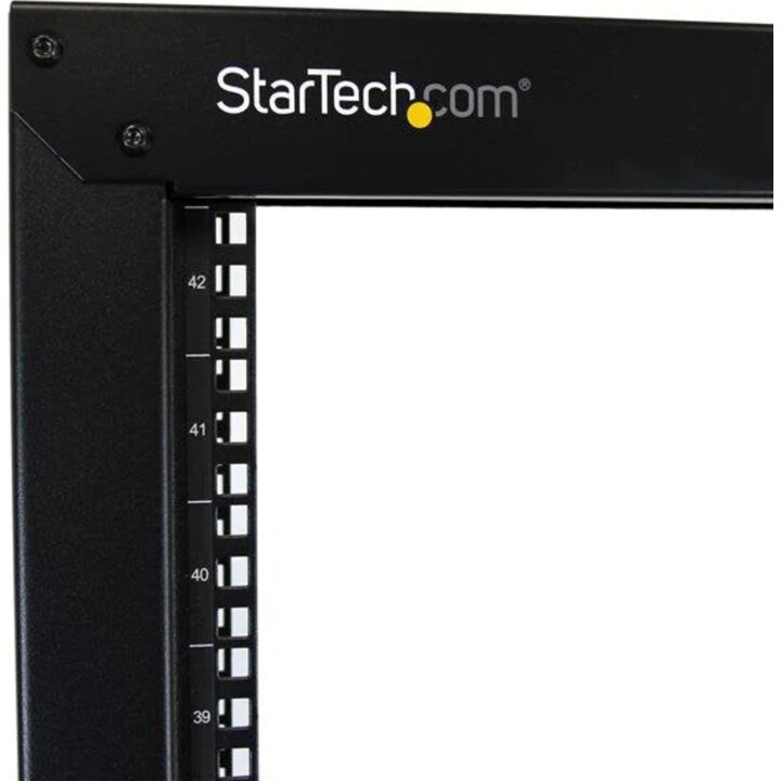 Rack de duas colunas Startech de 19 polegadas com rodas para equipamentos de rede e informática