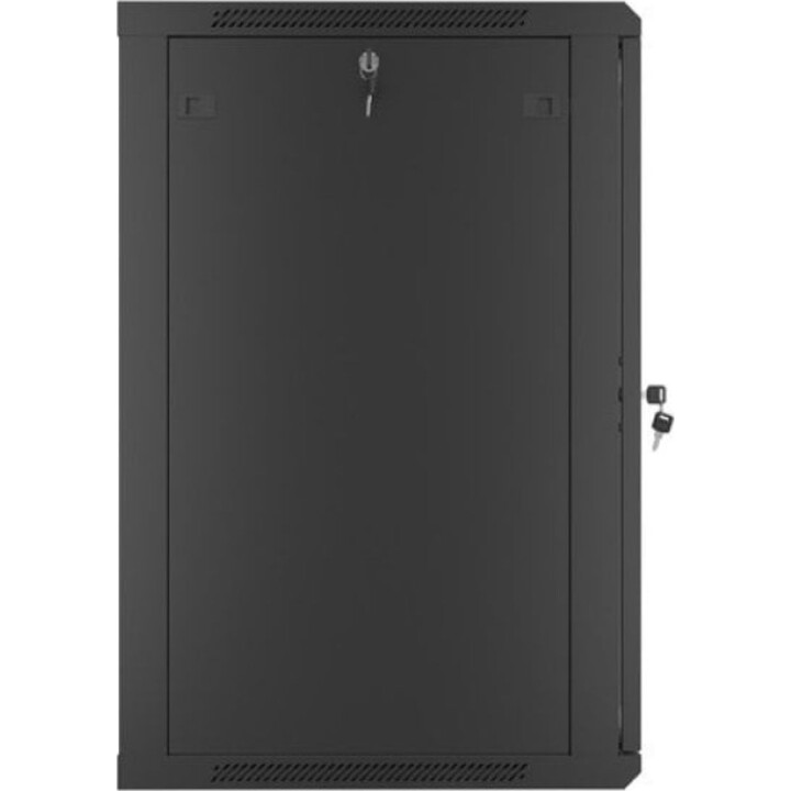 Bastidor de Pared Lanberg WF01-6618-10B 18U 60kg 19" Acero Negro IP20 Autoinstalable