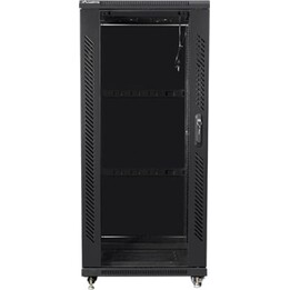 Rack independiente Lanberg FF01-6627-12B 27U 800kg 19'' Acero Negro IP20 con Ventilación