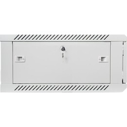 Lanberg WF01-6604-10S Rack per montaggio a parete 4U 19" 60kg IP20, acciaio RAL7035, serratura a chiave, grigio