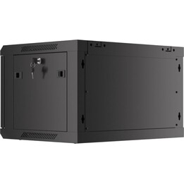 Bastidor de pared Lanberg WF01-6406-00B 6U capacidad 60kg, Acero Negro RAL9004 IP20 19”