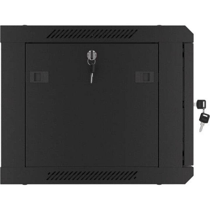 Lanberg WF01-6406-00B Rack per montaggio a parete 6U, capacità 60 kg, acciaio nero RAL9004 IP20 19"