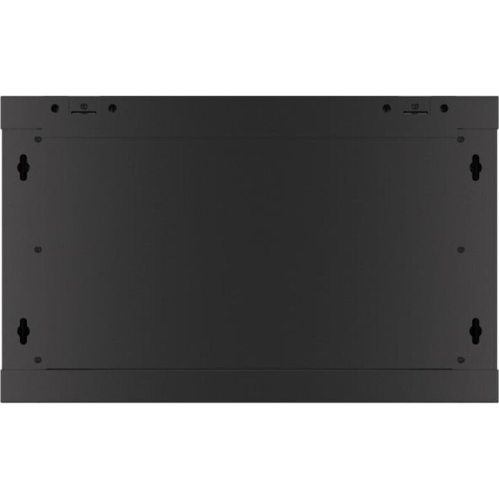 Lanberg WF01-6406-00B Rack per montaggio a parete 6U, capacità 60 kg, acciaio nero RAL9004 IP20 19"
