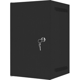 Lanberg WF10-2309-00B 9U 10" IP20 schwarzes Wandmontage-Rack, 20 kg Kapazität, Selbstinstallation