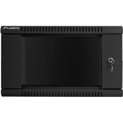 Bastidor de pared Lanberg WF01-6406-10B 6U capacidad 60kg IP20 Rieles de rack y gestión de cables