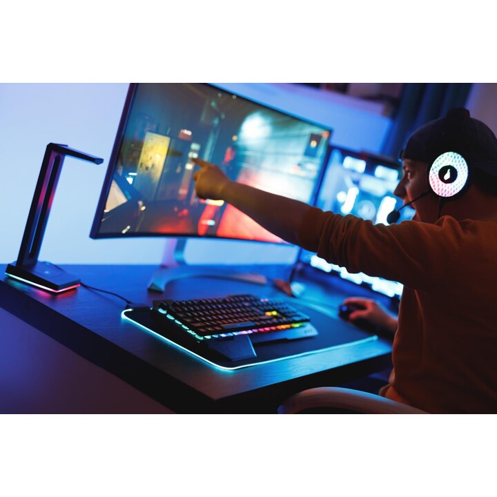Tappetino per mouse da gioco Silent Flight RGB-680