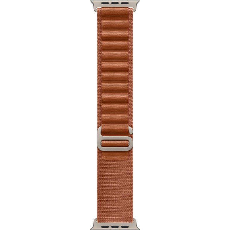 Terracotta Alpine Loop Strap (49 mm) - Size M - Natural Titanium