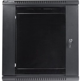 Lanberg WF01-6412-10B 12U schwarzes IP20-Wandregal, maximale Belastung 60 kg, selbstinstallierbar