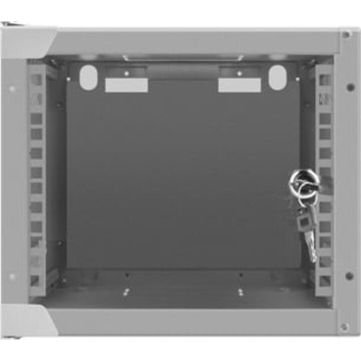 Bastidor de pared Lanberg WF10-2304-10S 4U 10" gris IP20 puerta de vidrio carga máxima 20kg
