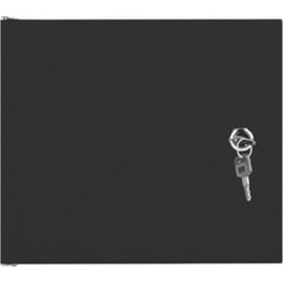 Lanberg WF10-2304-00B 4U 10" IP20 20kg Rack de montagem em parede preto com porta de metal