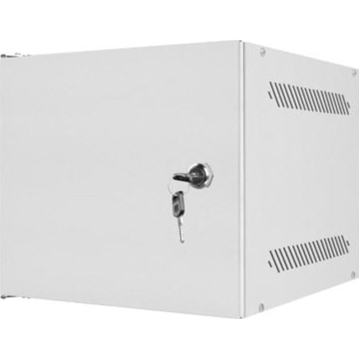 Lanberg WF10-2304-00S Rack da parete 4U 10" IP20, portata 20 kg, grigio RAL7035, staccabile