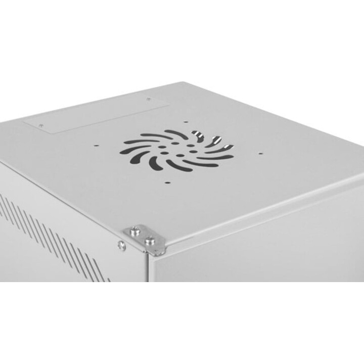 Lanberg WF10-2304-00S Rack da parete 4U 10" IP20, portata 20 kg, grigio RAL7035, staccabile