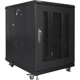 Lanberg FF01-6815-23B Rack autoportant 19U, capacité 800 kg, ventilation et verrouillage, noir
