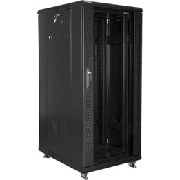 Lanberg FF01-6827-12B Rack independente 27U, capacidade de 800 kg, 600x800mm, ventilação avançada, preto