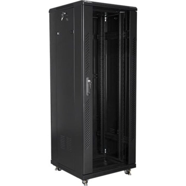 Lanberg FF01-6632-12B 32U Rack 600x600mm Black with Fans and 800kg Capacity