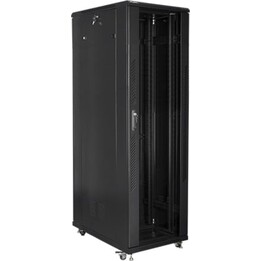 Lanberg FF01-8042-12B Rack independente 42U, capacidade de 800 kg, aço RAL9004 IP20, 800x1000x2047mm, preto