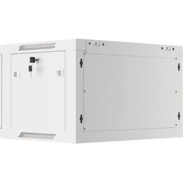 Lanberg WF01-6406-00S 19" wall-mount rack cabinet, 6U, 600x450mm (disassembled), metal door, grey