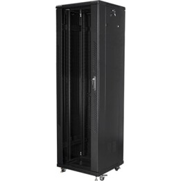 Rack independiente Lanberg FF01-6642-12B 42U capacidad 800kg Acero Ventilación IP20 Negro