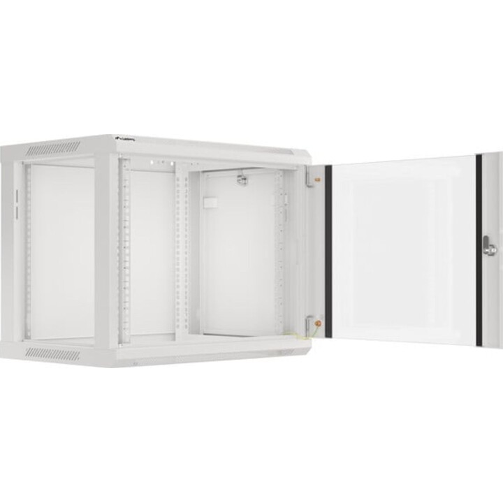 Lanberg WF01-6409-10S 9U Wall Mount Rack 600x450x512mm Tempered Glass Grey IP20 60kg Capacity