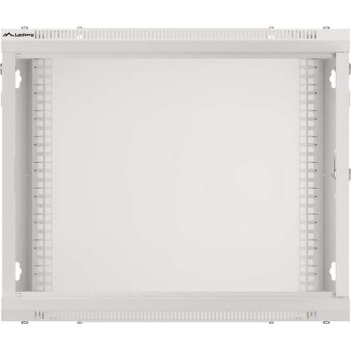 Lanberg WF01-6409-10S Rack Mural 9U 600x450x512mm Verre Trempé Gris IP20 Capacité 60kg