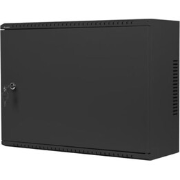 Lanberg WAF1-5203-04-00B Rack mural 4U, capacité 60 kg, IP20, noir, rails, support verrouillable