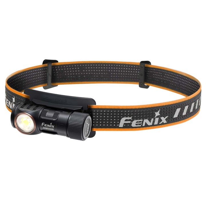 Torcia elettrica Fenix HM50R V2.0 nera con fascia LED