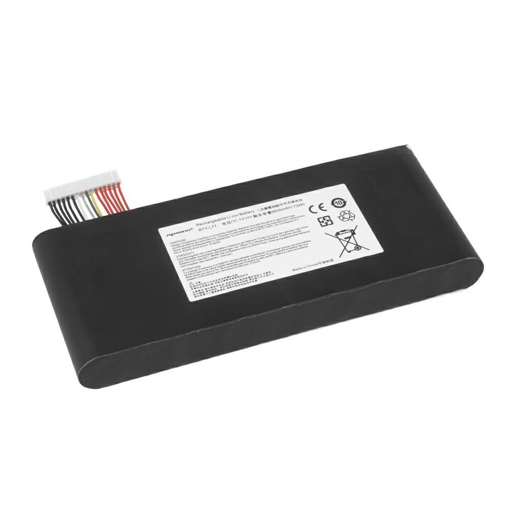 Bateria compatível com o notebook MSI BTY-L77, 11,1V 6600mAh Movano