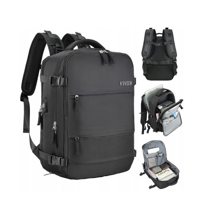 Cabin Travel Backpack NOVEEN CTB400 Black 40x20x25