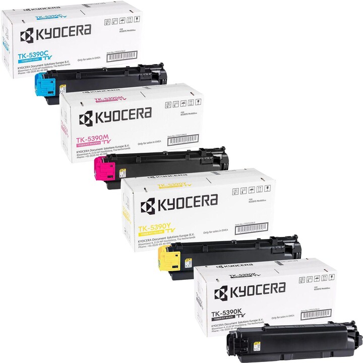 Kyocera Original TK-5390 Toner - 4 multipack cyan, magenta, yellow, black