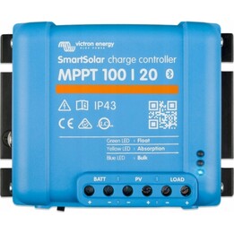 Victron Energy Smart MPPT 100/20, intelligenter Solarregler mit Bluetooth für 48V Stromversorgungssysteme, blau