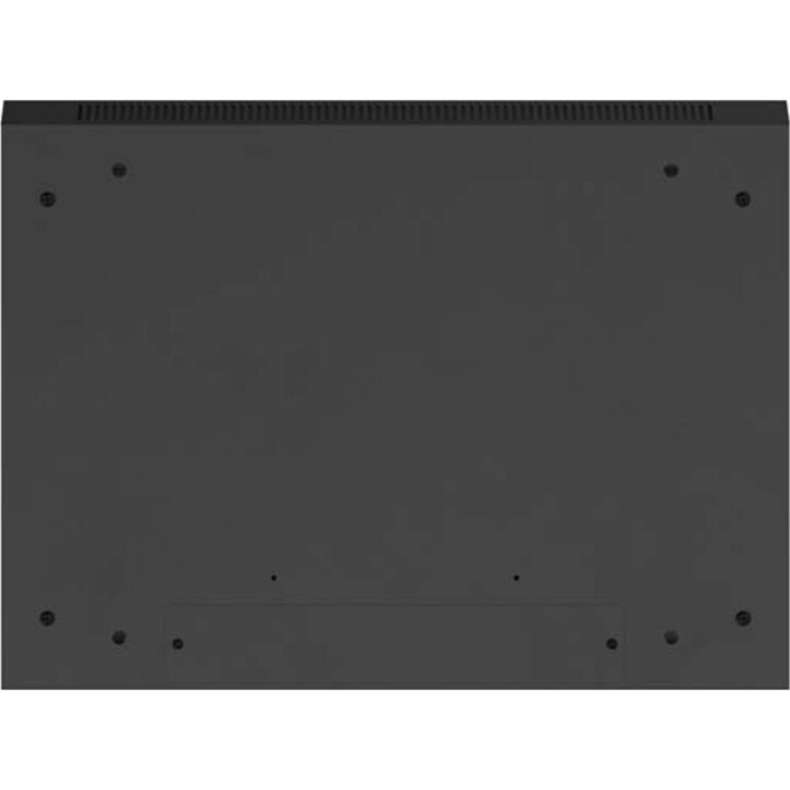 Lanberg Armario rack 19" para pared 22u/600x450 (paquete plano) con puerta de cristal negro v2