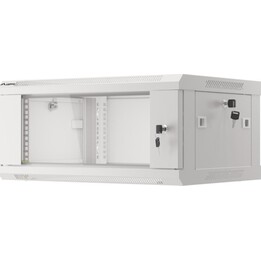 Armário de rack de montagem em parede Lanberg 19" 4U/600x450 (pacote plano) v2 cinza