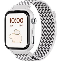 Savewatch Plus 2 Smartwatch with Calls and GPS / Savefamily / 680 mAh / NanoSIM / Fabric / White / Zig Zag