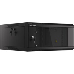 Lanberg 19" Wall Mount Rack Cabinet 4U 600 Quick Assembly (Flat Pack), Black