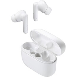 Fones de ouvido Bluetooth Panasonic RZ-B110W com estojo de carregamento / 6 horas de duração da bateria / Branco