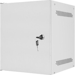 Lanberg Armadio Rack per Montaggio a Parete da 10" 6U/280x310 Automontante con Porta in Metallo Grigio (Confezione Piatta)
