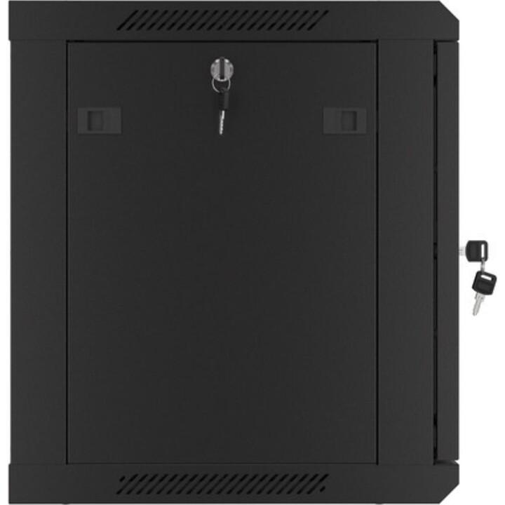 Lanberg Armadio Rack da Parete da 19" 9U/600x450 Automontante con Porta in Metallo Nero (Confezione Piatta)