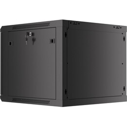 Lanberg Armoire Rack Murale 19" 9U/600x600 à Assembler avec Porte en Métal Noir (Pack Plat)