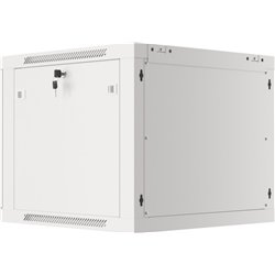 Lanberg 19\" Wall Mount Rack Cabinet 9u/600x600 Self-Assembly with Gray Metal Door (Flat Pack)