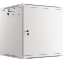 Armoire rack murale Lanberg 19" 12U/600x600 à monter soi-même avec porte en métal gris (paquet plat)
