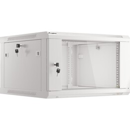 Lanberg 19" Wall Mount Rack Cabinet 6u/600x600 (Flat Pack) with Gray Glass Door v2