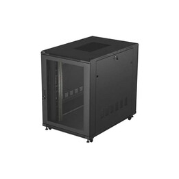 Rack de chão preto de 19" 22U 800x1200